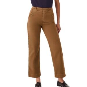 Spanx Stretch Twill Cropped Wide Leg Pant